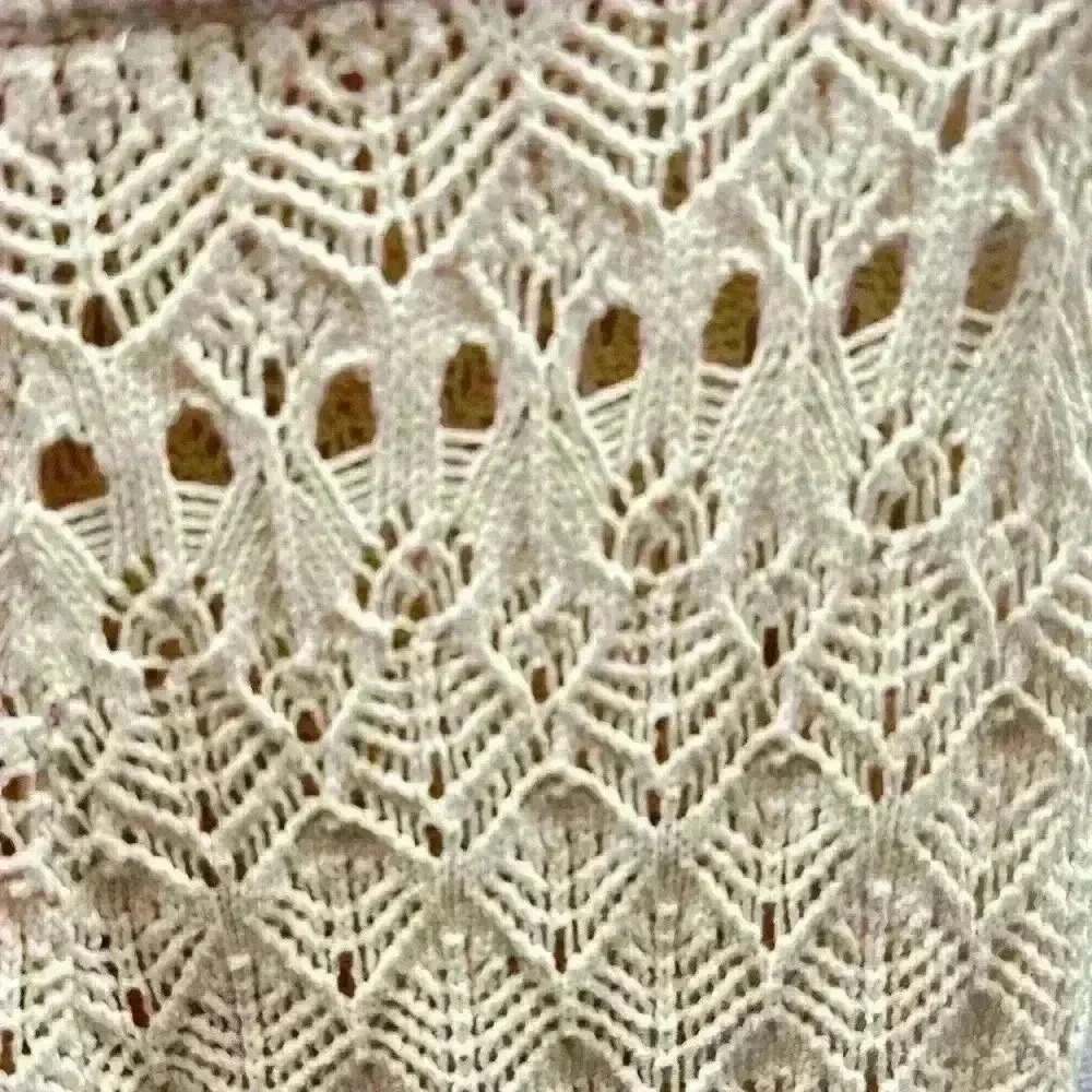 NWT House Of Harlow‎ 1960 2pc Set Crochet Knit Crop Top + Flare Pants Beige Sz M - Picture 10 of 10